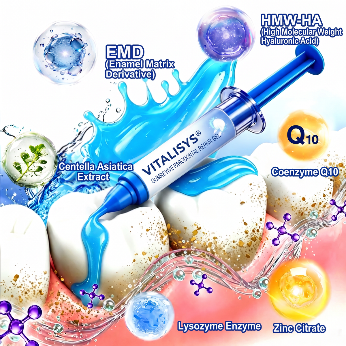 🇺🇸 VITALISYS®🦷 𝑮𝒖𝒎𝑹𝒆𝒗𝒊𝒗𝒆 Gum & Periodontal Care Gel🍇