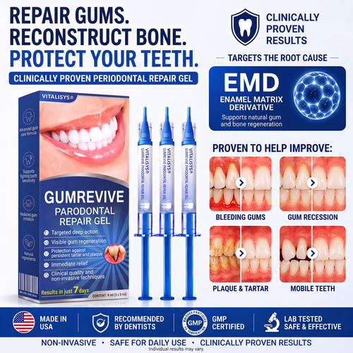 🇺🇸 VITALISYS®🦷 𝑮𝒖𝒎𝑹𝒆𝒗𝒊𝒗𝒆 Gum & Periodontal Care Gel🍇