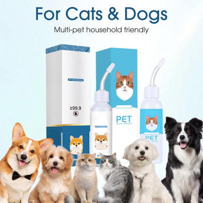 🐶🐱| 💎Vitalisys® Advanced Pet Ear Cleaner & Itch Relief Drops — Gentle Ear Wax Removal, Odor Eliminator, Yeast & Mite Infection Soothing, Anti-Inflammatory & Daily Ear Care for Dogs & Cats 👂